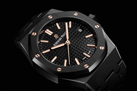 black ceramic royal oak|royal oak selfwinding mm price.